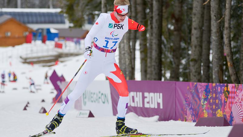 Mark Arendz competes at the Sochi 2014 Paralympic Winter Games