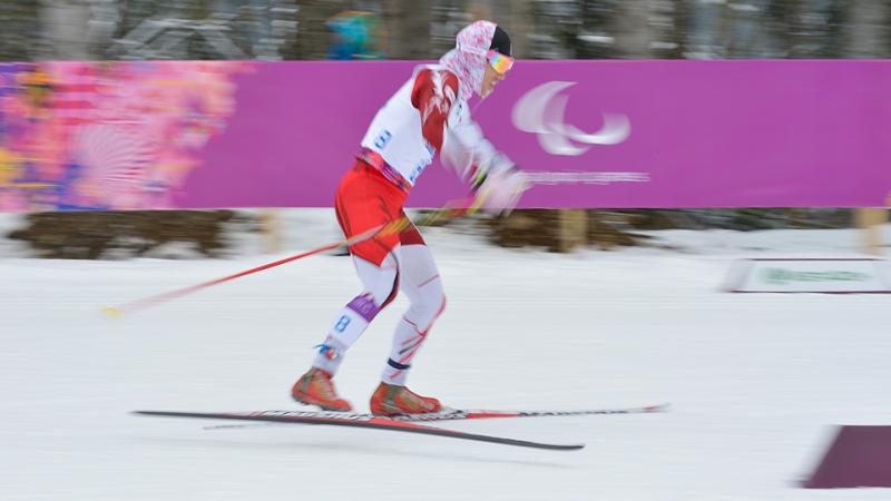 a male Para Nordic skier