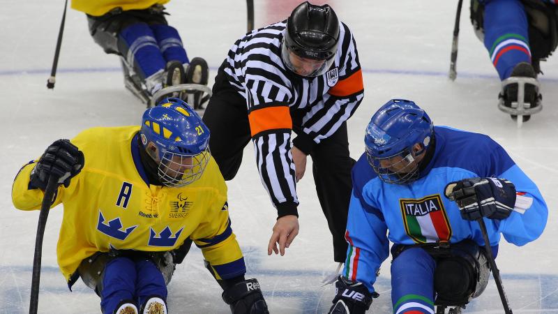 Game kicks off at centre ice