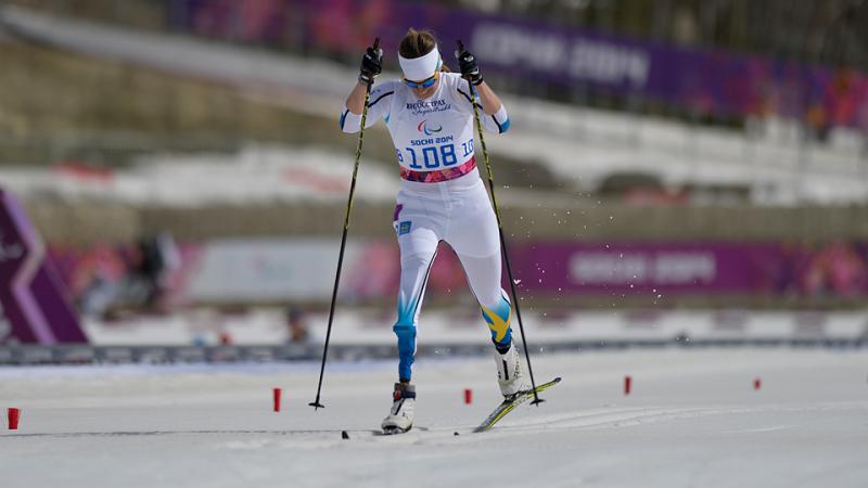 Helene Ripa, Sweeden coming up to the finish