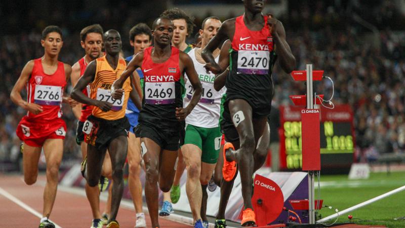 Jonah Kipkemoi Chesum of Kenya competes at the London 2012 Paralympic Games.