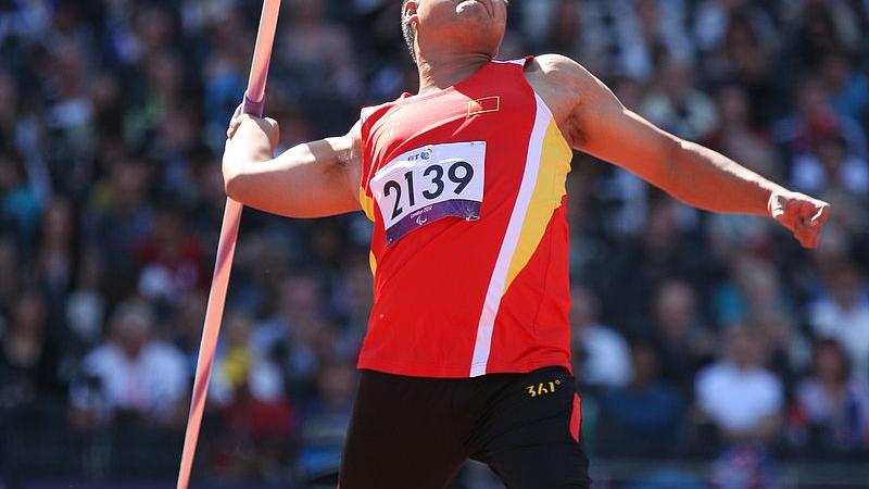 Man throwing a javelin