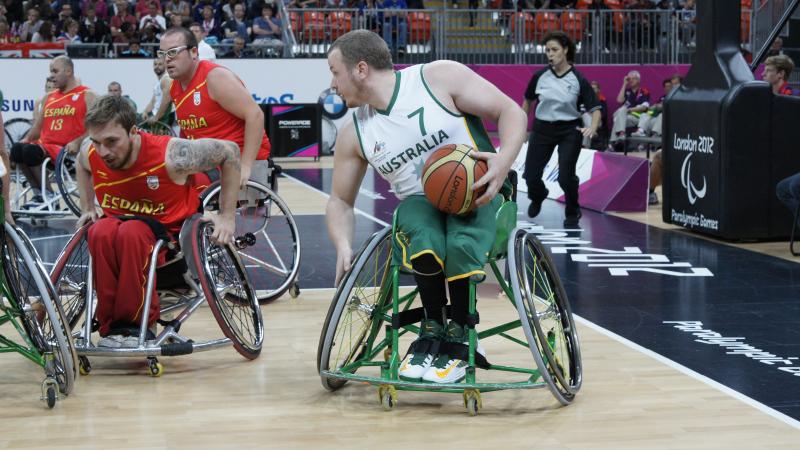 Shaun Norris competes at the London 2012 Paralympic Games.