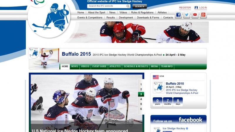 Screenshot Buffalo 2015 event microsite
