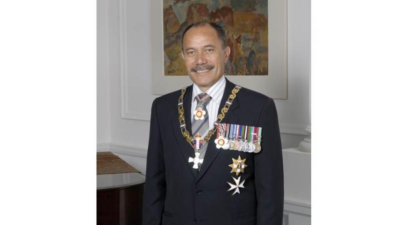 Upper body of a man, decorated with awards