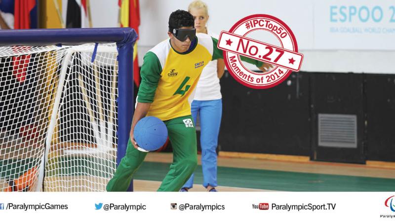 The Brazilian men’s goalball team beat Paralympic champions Finland on home soil to claim their first world title.