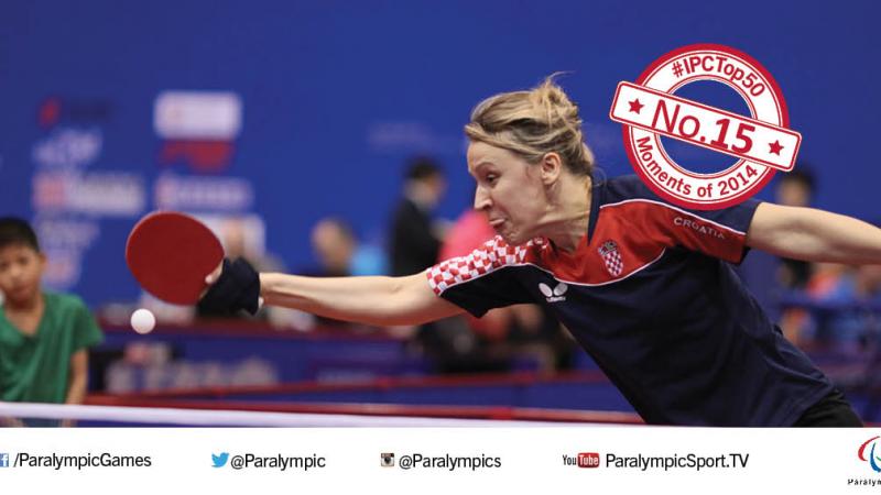 Sandra Paovic wins para table tennis world championships