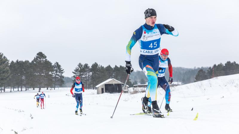 Ukraine's Ihor Reptyukh was successful in the men's long distance biathlon standing at Cable 2015.