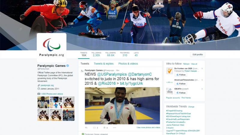 Screenshot Paralympic Twitter
