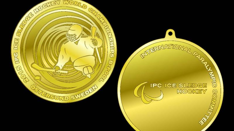 Gold medal for 2015 IPC Ice Sledge Hockey World Championships B-Pool, Ostersund, Sweden 