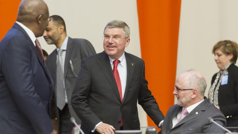 Sir Philip Craven and Thomas Bach