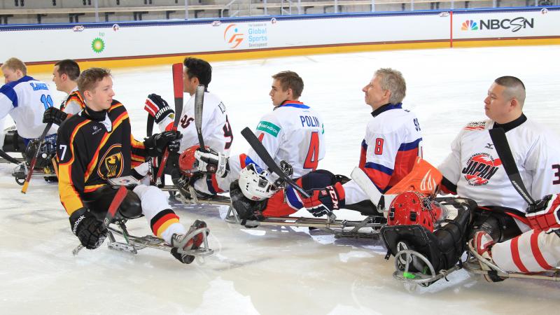 Team Page won the IPC Ice Sledge Hockey Skills Challenge at Buffalo's HARBORCENTER.