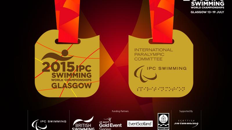 Glasgow 2015 unveiled the medals design for the 2015 IPC Swimming World Championships.