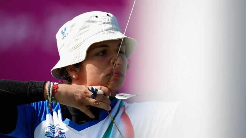 Elisabetta Mijno of Italy competes at the London 2012 Paralympic Games.