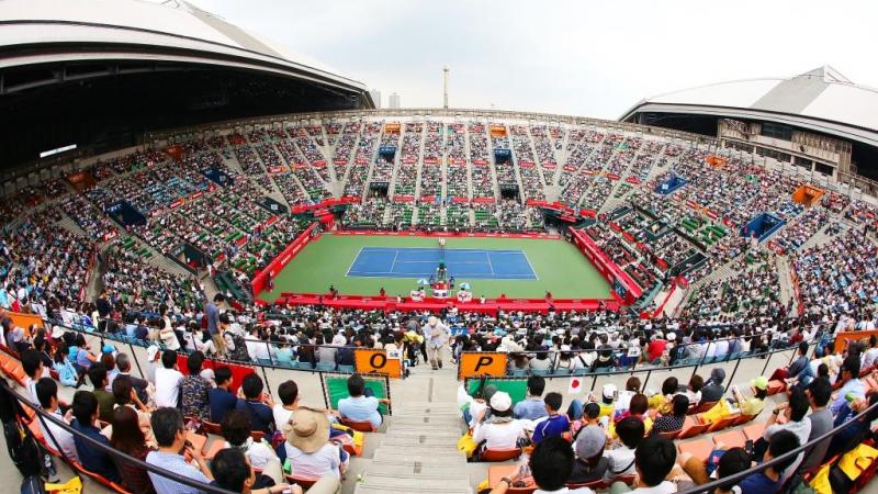 A general view of the Ariake Colosseum