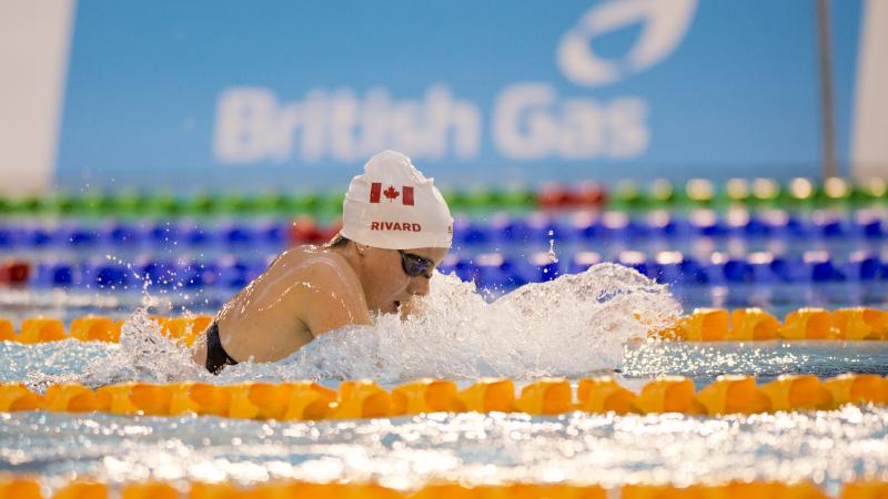 Woman doing breaststroke