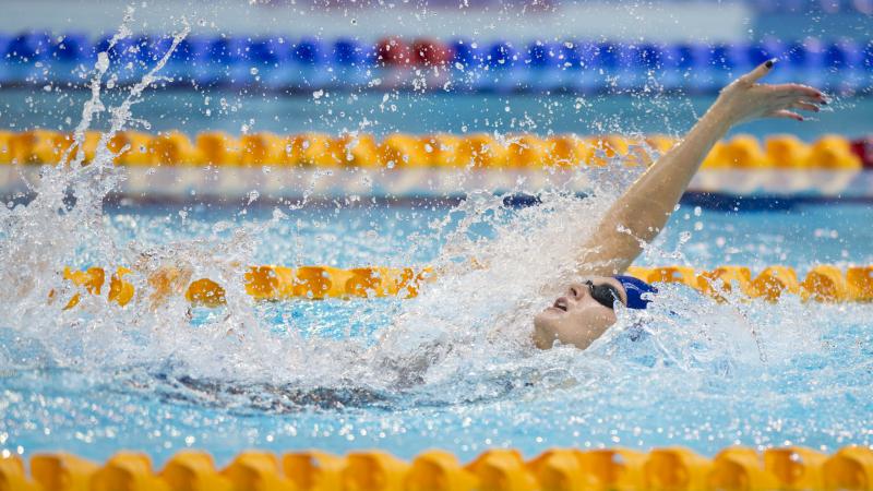 Hannah Russell of Great Britain competes at the 2015 IPC Swimming World Championships in Glasgow, Great Britain.