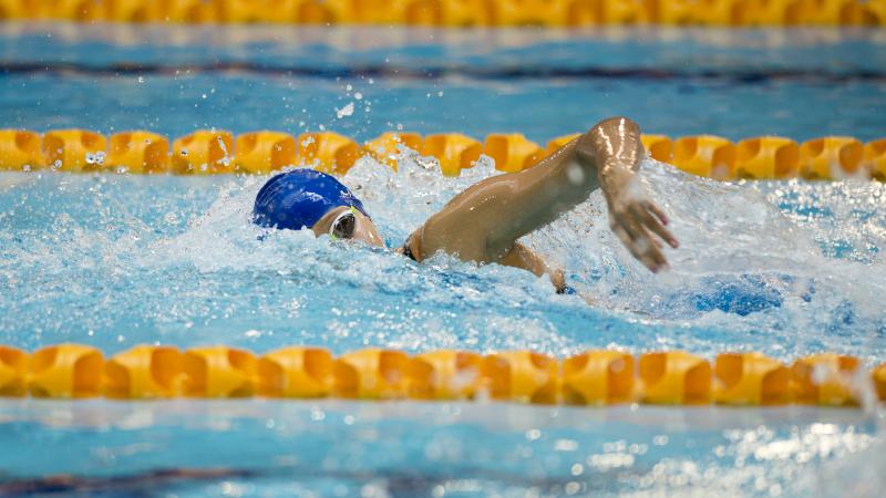 Swimmer doing freestyle