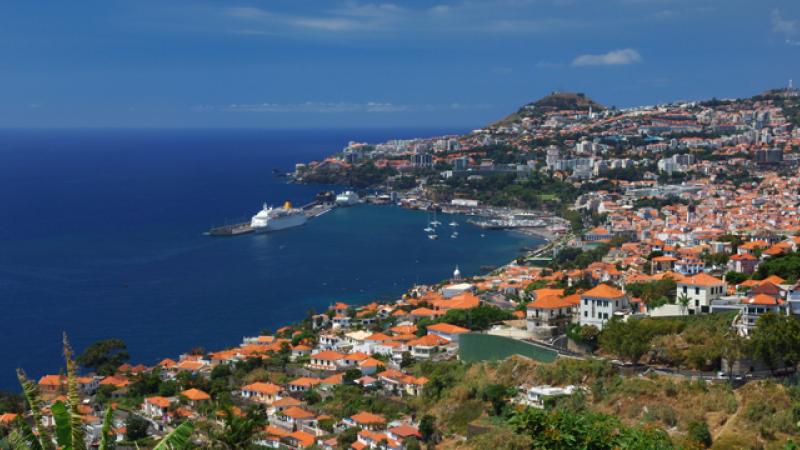 Aerial view on a bay