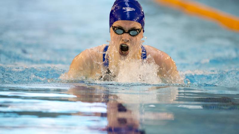 Tully Kearney, Great Britain, at the 2015 IPC Swimming World Championships Glasgow, Great Britain.