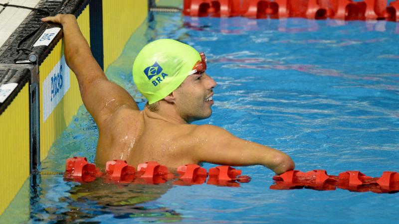 Man in swimming pool