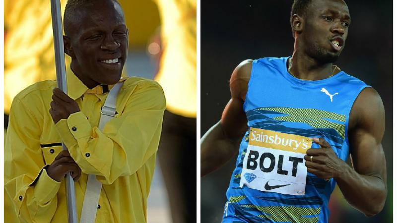 Tevaughn Thomas and Usain Bolt