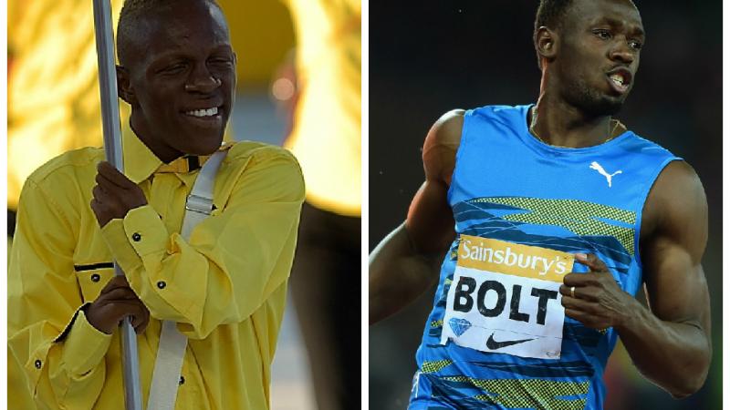 Tevaughn Thomas and Usain Bolt