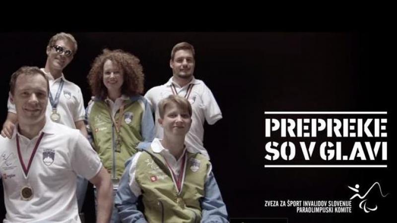 Faces of the media campaign include sitting volleyball player Lena Gabrscek, boccia player Natalie Finkst, swimmer Darko Duric, para-triathlete Alen Kobilica and hand-cyclist Primoz Jeralic.