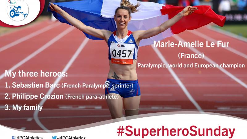 France’s Marie-Amelie Le Fur, gives an insight into her three heroes.