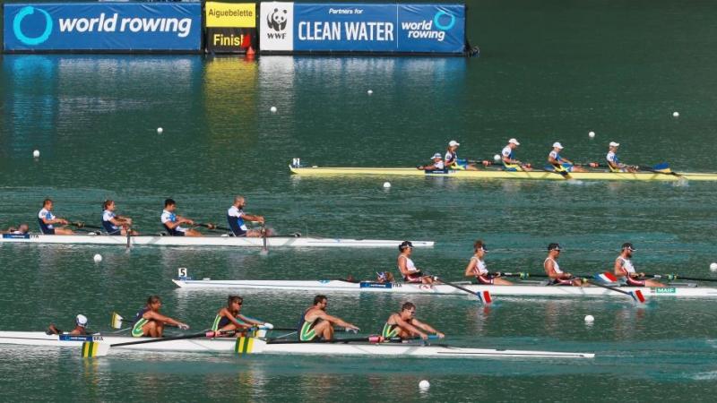 The 2015 World Rowing Championships is held in Aiguebelette, France. 