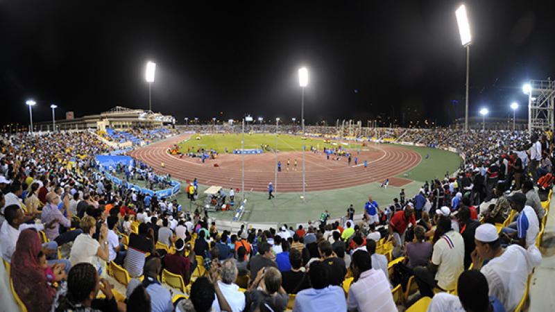 View on a stadium