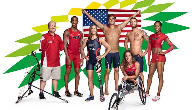 Matt Stutzman, Lex Gillette, Melissa Stockwell, Nathan Adrian, Brad Snyder, Sanya Richards-Ross and Tatyana McFadden.