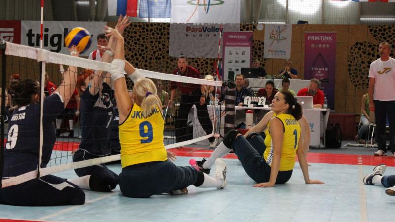 Sitting volleyball match