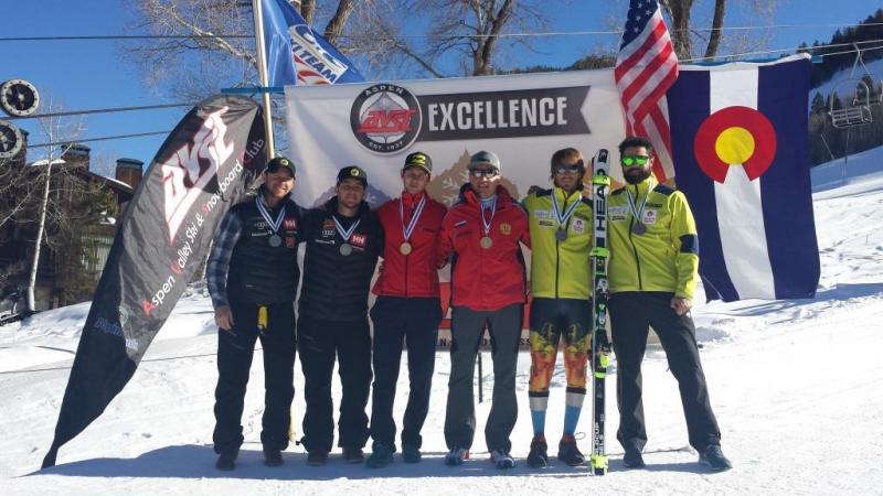 Russia’s world champion Valerii Redkozubov, guided by Evgeny Geroev, took the race win and overall crown in the men’s visually impaired.