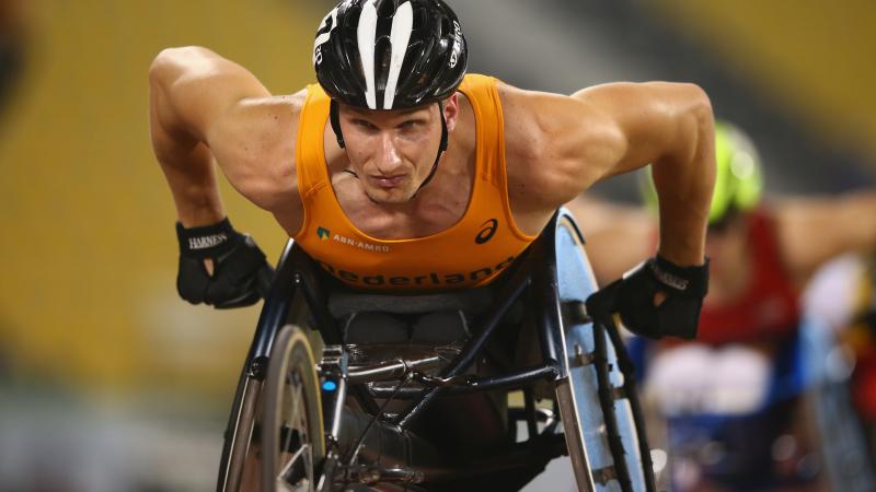 Image of a wheelchair racer
