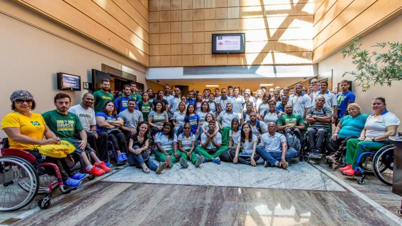 Brazilian para-athletes attended a workshop initiated by the Brazilian Paralympic Committee (CPB) in partnership with the ABCD.