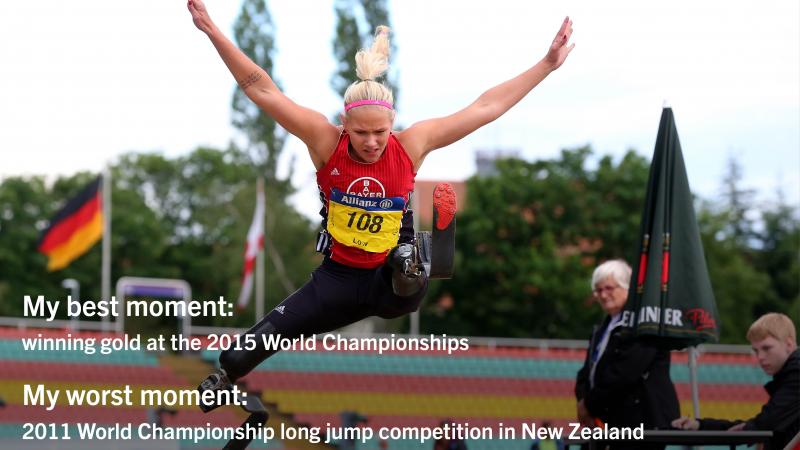 The world record holder in women’s long jump reflects on success and failure at previous World Championships.
