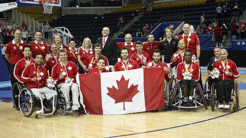 The Canadian Parapan Am Men's Wheelchair Basketball Team