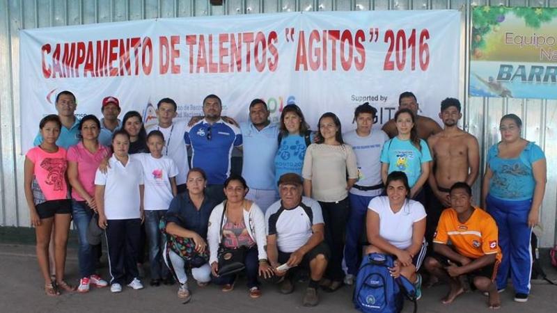 Participans of the Agitos Foundation Youth Talent Camp held in Nicaragua.
