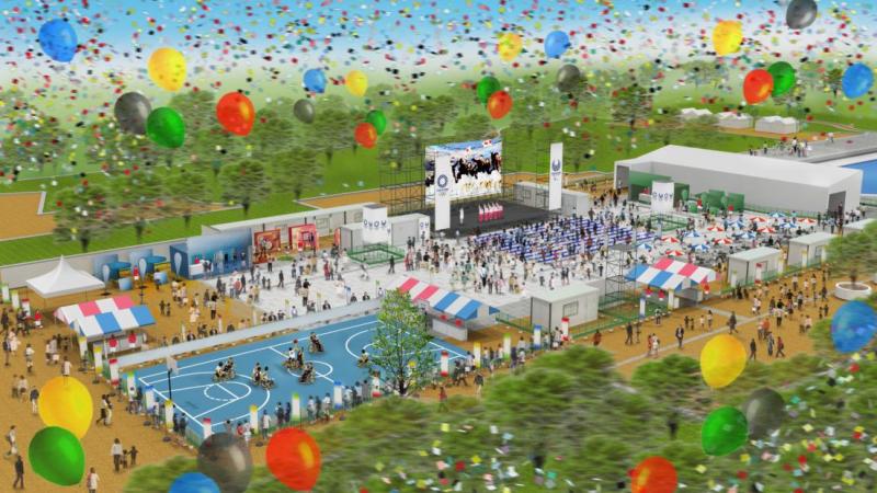 Computer rendering of the Tokyo 2020 Live Site