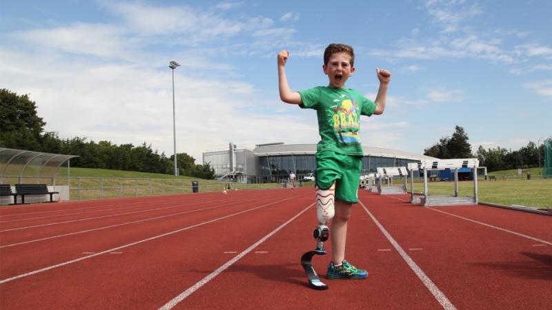 Blade Boy Rio is the first in the UK and Ireland to be fitted by Dorset Orthopaedic with Ottobock’s junior running blade