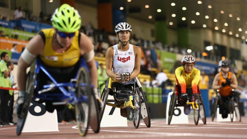 Hannah McFadden at the 2015 IPC Athletics World Championships, Doha