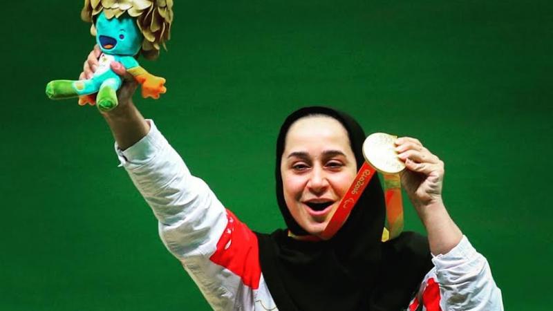 Sareh Javanmardidodmani wins shooting gold medal Rio 2016