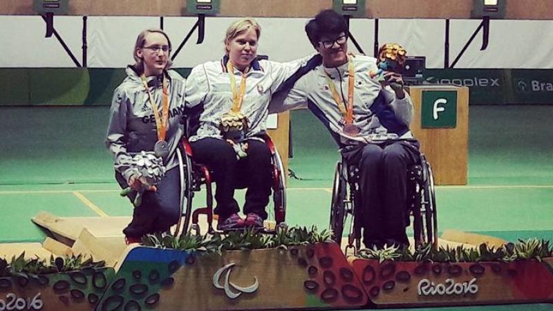 Veronika Vadovicova celebrates second gold medal win at Rio 2016