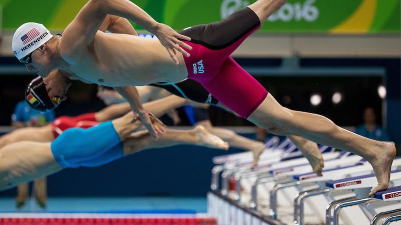 Dalton Herendeen in the Swimming Heats at Rio 2016