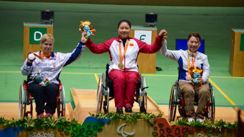 Gold medallist Cuiping Zhang at Rio 2016