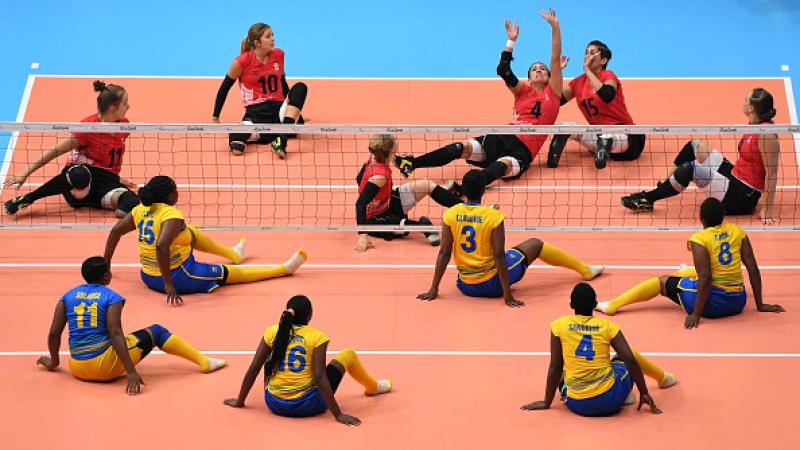 Canada play Rwanda in Sitting Volleyball at Rio 2016