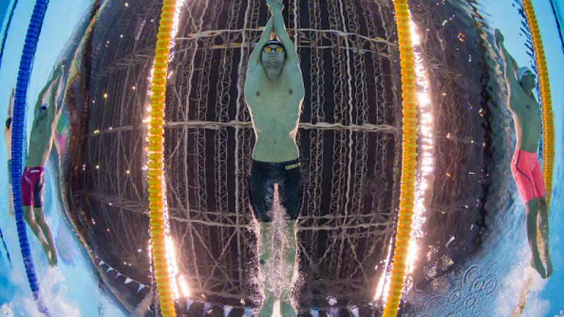 Ihar Boki of Belarus competing at Rio 2016