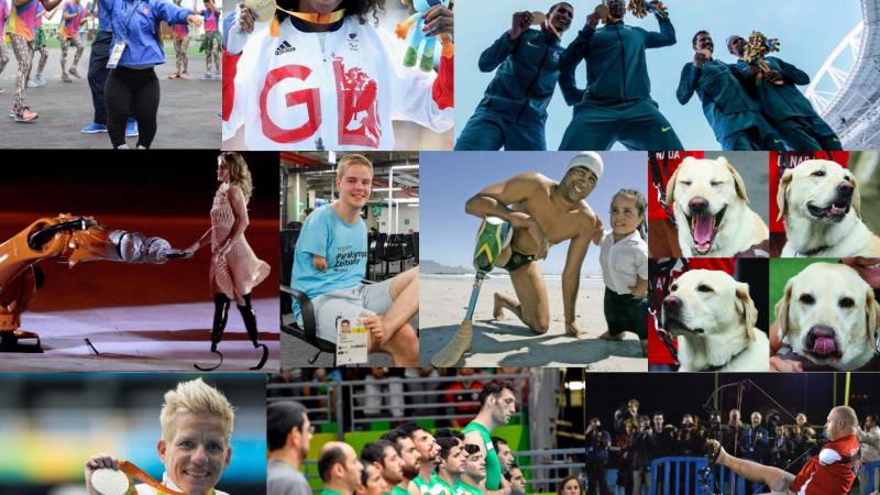 A collage of pictures of the 10 personalities who left a mark on the Rio 2016 Paralympic Games