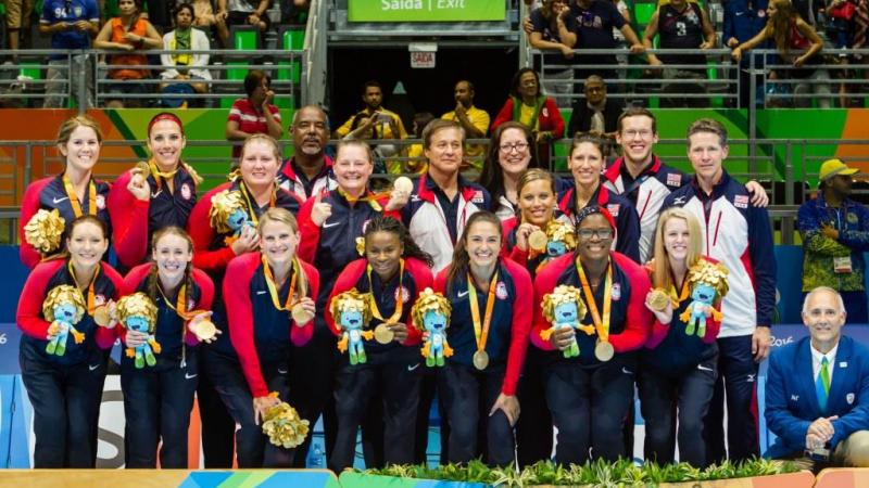 USA women's sitting volleyball team